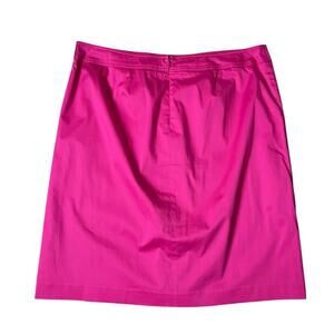 Talbots Pink A-Line Skirt Size 18 – Cotton Blend, Lined with Front Pleat